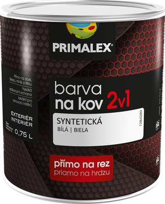 Primalex barva na kov 2v1 černá 0,75 l