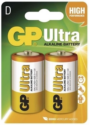 Alkalická baterie GP Ultra D 2ks
