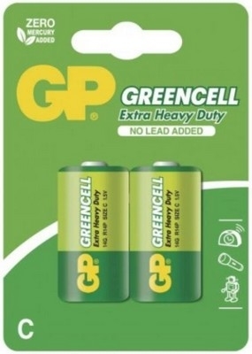 Zinko-chloridová baterie GP Greencell C 2ks
