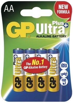 Alkalická baterie GP Ultra Plus Alkaline AA 4ks