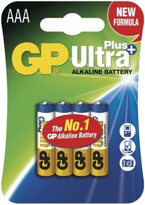 Alkalická baterie GP Ultra Plus Alkaline AAA 4ks