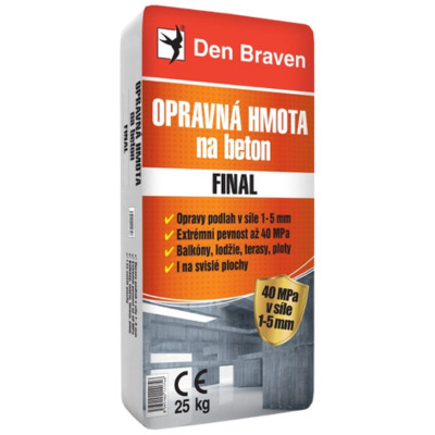 Finální opravná stěrka na beton Den Braven FINAL 5 kg