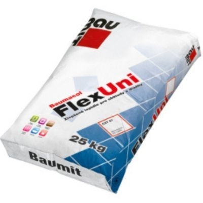 Flexibilní lepidlo na obklady a dlažby Baumit Baumacol FlexUni C2T S1 25 kg