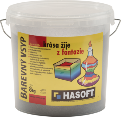 Barevný vsyp Hasoft 8 kg šedá