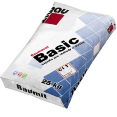 Lepidlo pro obklady a dlažby Baumit Baumacol Basic C1T 25 kg