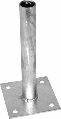 Patka Pilecký Zn k montáži kulatého sloupku na betonový základ pr. 48 mm