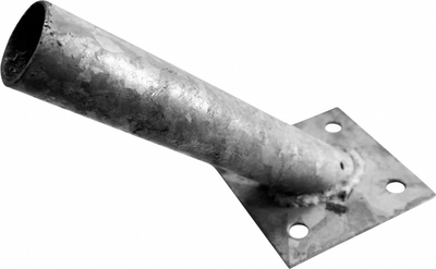 Patka Pilecký Zn k montáži kulaté vzpěry na betonový základ pr. 38 mm