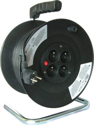 Prodlužovací kabel na bubnu 50 m 4 zásuvky 3x1,5 mm2