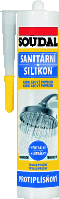 Sanitární neutrální silikon +S Soudal 280 ml transparentní