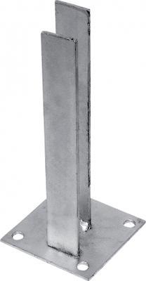 Patka Pilecký Zn k montáži čtyřhranného sloupku na betonový základ 60x60 mm