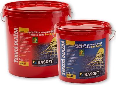 Tekutá dlažba Hasoft 9 kg (6 + 3 kg)