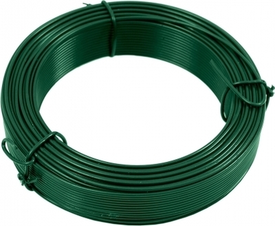 Vázací drát Pilecký Zn + PVC 2,6/25m v kroužku zelený