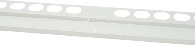 Balkonový profil rohový Hasoft 1x1 m bílý
