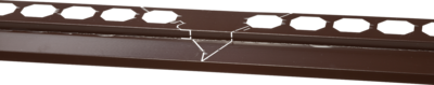 Balkonový profil rohový Hasoft 1x1 m hnědý