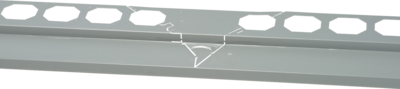 Balkonový profil rohový Hasoft 1x1 m šedý
