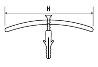 Přechodový profil šroubovací 30 mm 0,9 m Al elox bronz 