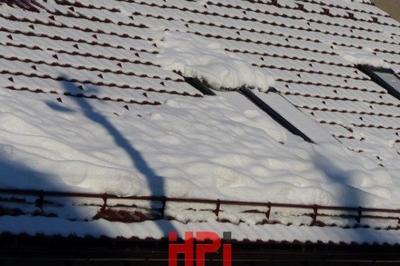 Trubkový zachycovač sněhu 3 m červený